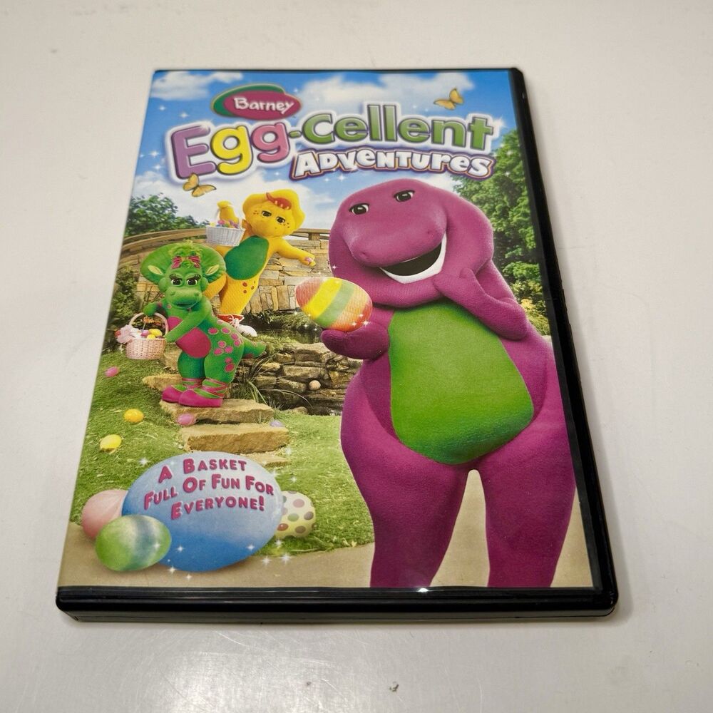 Barney Egg-Cellent Adventures DVD 2010 Easter Holiday Family Kids Tested Clean